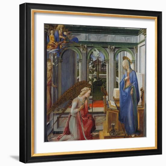 The Annunciation, about 1450-Fra Filippo Lippi-Framed Giclee Print