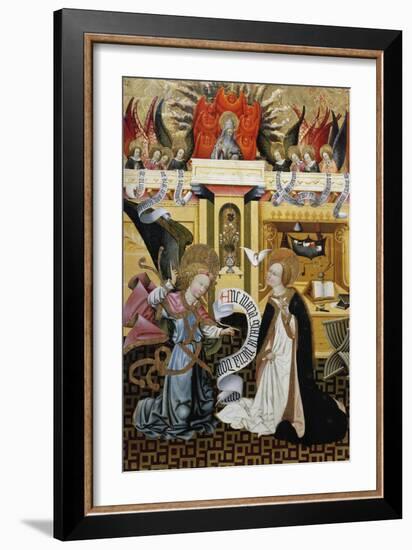 The Annunciation, Altarpiece from Verdu, 1432-34-Jaume Ferrer II-Framed Giclee Print