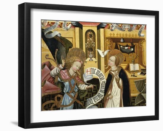 The Annunciation, Altarpiece from Verdu, 1432-34-Jaume Ferrer II-Framed Giclee Print