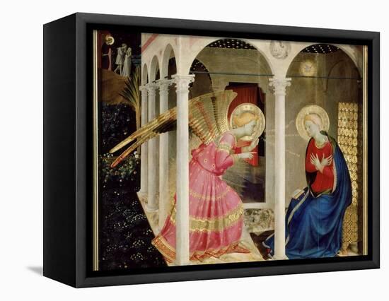 The Annunciation Altarpiece with Predella with Life and Death of Virgin Mary-Fra Angelico-Framed Premier Image Canvas