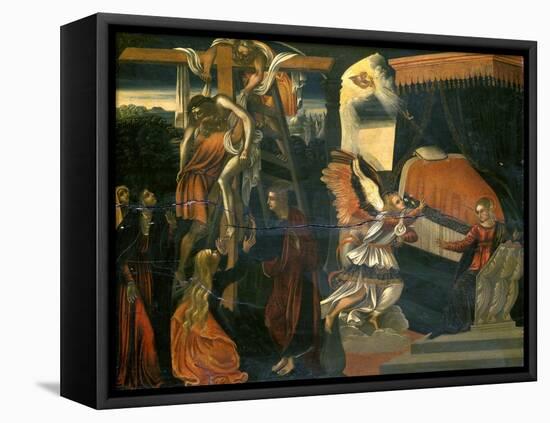 The Annunciation and the Deposition-null-Framed Premier Image Canvas