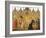 The Annunciation and Two Saints (Annunciazione E Due Santi)-Simone Martini-Framed Art Print