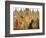 The Annunciation and Two Saints (Annunciazione E Due Santi)-Simone Martini-Framed Art Print