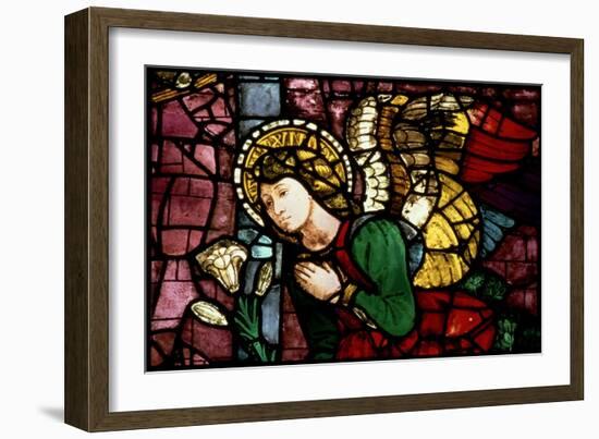 The Annunciation, Angel Gabriel by Fra Paolo Di Mariotto Da Gambassi, Domenico Ghirlandaio--Framed Giclee Print