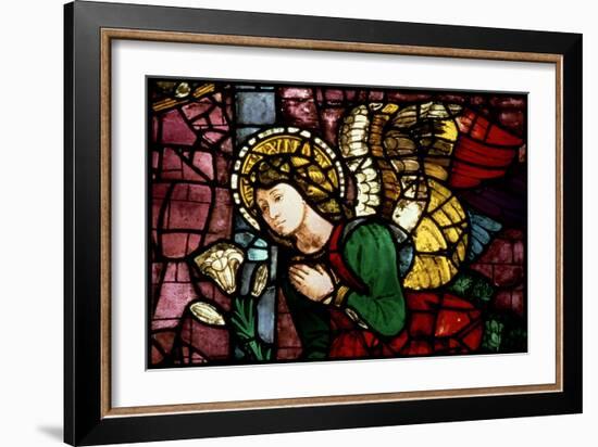 The Annunciation, Angel Gabriel by Fra Paolo Di Mariotto Da Gambassi, Domenico Ghirlandaio-null-Framed Giclee Print