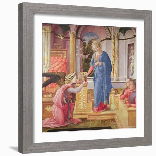 The Annunciation, C.1440-5 (Oil on Panel)-Fra Filippo Lippi-Framed Giclee Print