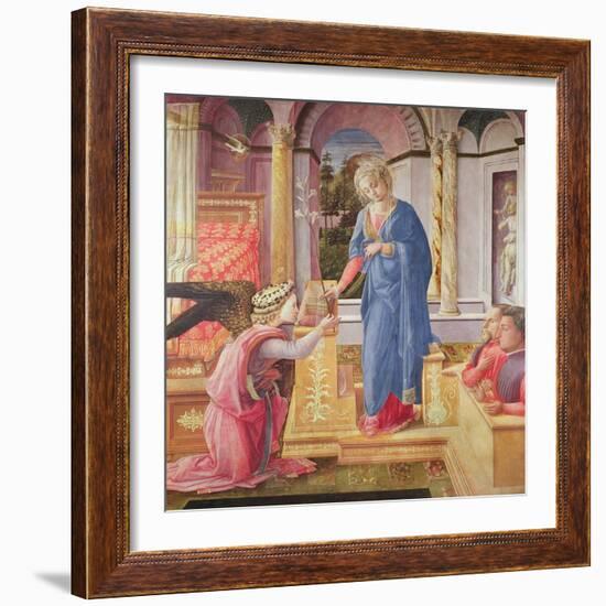 The Annunciation, C.1440-5 (Oil on Panel)-Fra Filippo Lippi-Framed Giclee Print