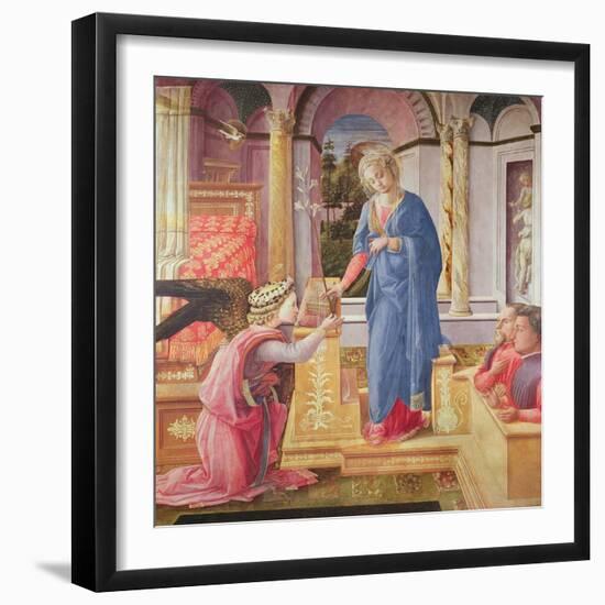 The Annunciation, C.1440-5 (Oil on Panel)-Fra Filippo Lippi-Framed Giclee Print