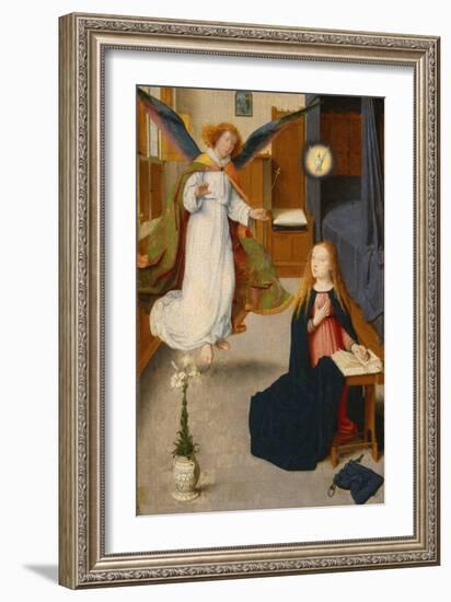 The Annunciation, C.1490 (Oil on Oak Panel)-Gerard David-Framed Giclee Print