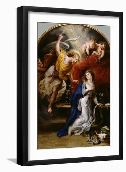 The Annunciation, C.1610 (Oil on Canvas)-Peter Paul Rubens-Framed Giclee Print