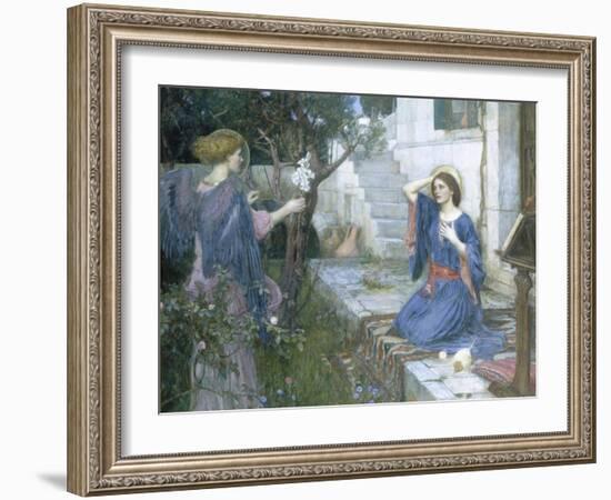 The Annunciation, c.1914-John William Waterhouse-Framed Giclee Print