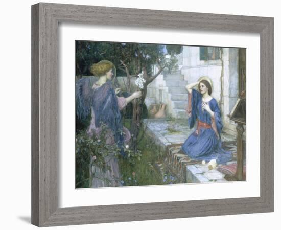 The Annunciation, c.1914-John William Waterhouse-Framed Giclee Print