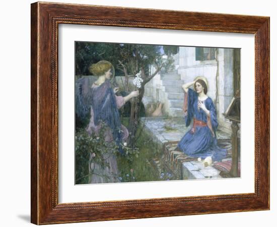 The Annunciation, c.1914-John William Waterhouse-Framed Giclee Print