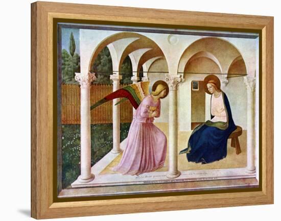 The Annunciation, C1438-1445, (C1900-192)-Fra Angelico-Framed Premier Image Canvas