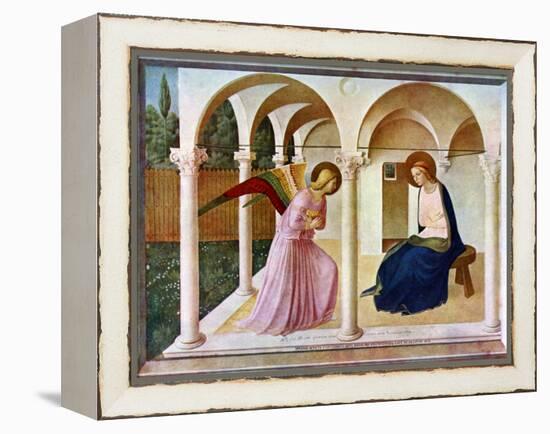The Annunciation, C1438-1445, (C1900-192)-Fra Angelico-Framed Premier Image Canvas
