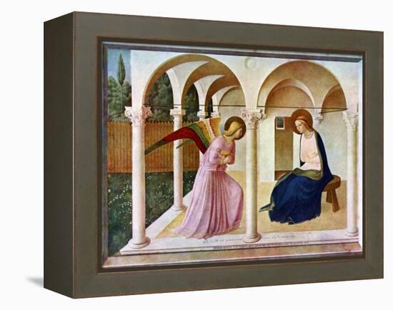 The Annunciation, C1438-1445, (C1900-192)-Fra Angelico-Framed Premier Image Canvas