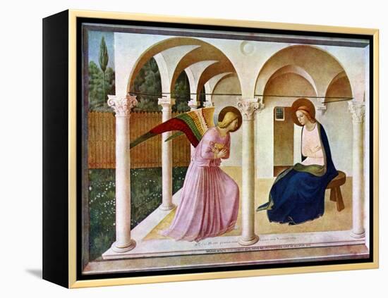 The Annunciation, C1438-1445, (C1900-192)-Fra Angelico-Framed Premier Image Canvas