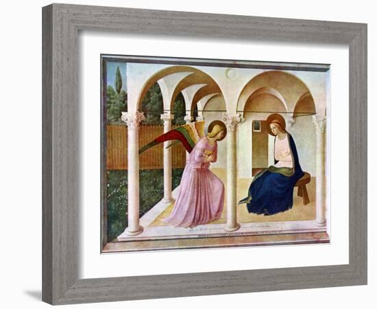 The Annunciation, C1438-1445, (C1900-192)-Fra Angelico-Framed Premium Giclee Print