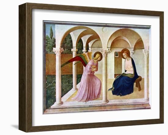 The Annunciation, C1438-1445, (C1900-192)-Fra Angelico-Framed Premium Giclee Print