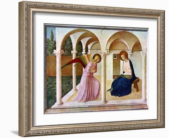 The Annunciation, C1438-1445, (C1900-192)-Fra Angelico-Framed Giclee Print