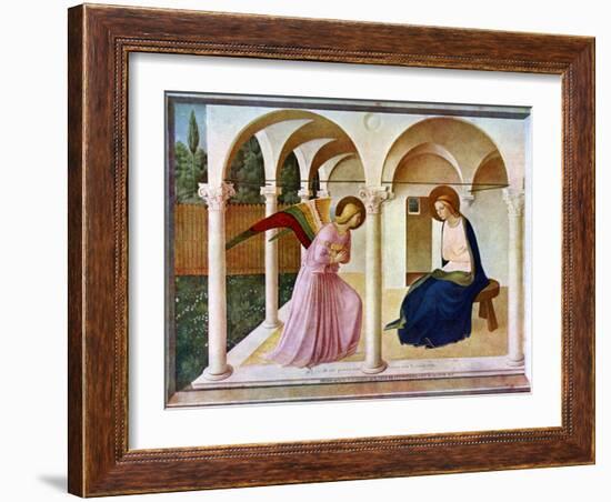 The Annunciation, C1438-1445, (C1900-192)-Fra Angelico-Framed Giclee Print