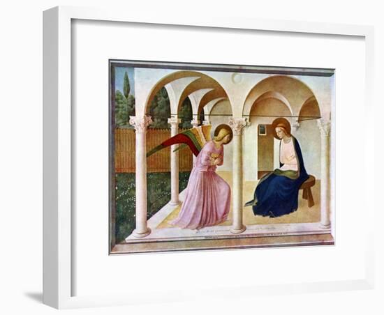 The Annunciation, C1438-1445, (C1900-192)-Fra Angelico-Framed Giclee Print