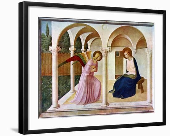 The Annunciation, C1438-1445, (C1900-192)-Fra Angelico-Framed Giclee Print