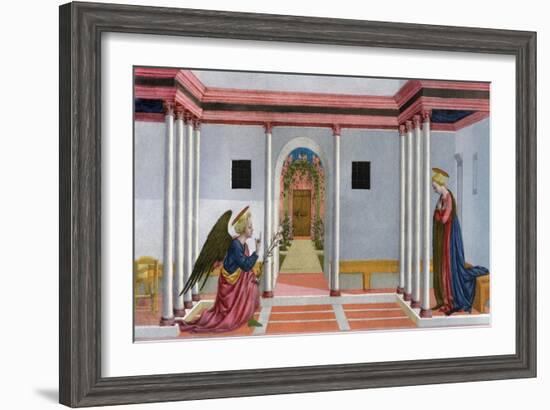 The Annunciation, C1445-Domenico Veneziano-Framed Giclee Print