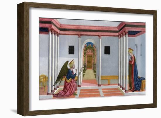 The Annunciation, C1445-Domenico Veneziano-Framed Giclee Print