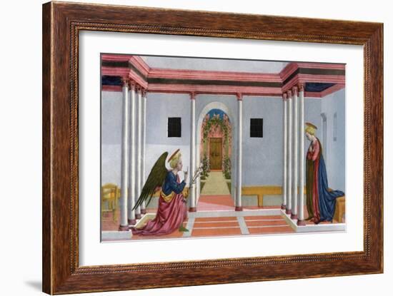 The Annunciation, C1445-Domenico Veneziano-Framed Giclee Print