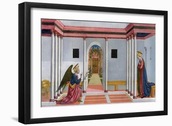 The Annunciation, C1445-Domenico Veneziano-Framed Giclee Print