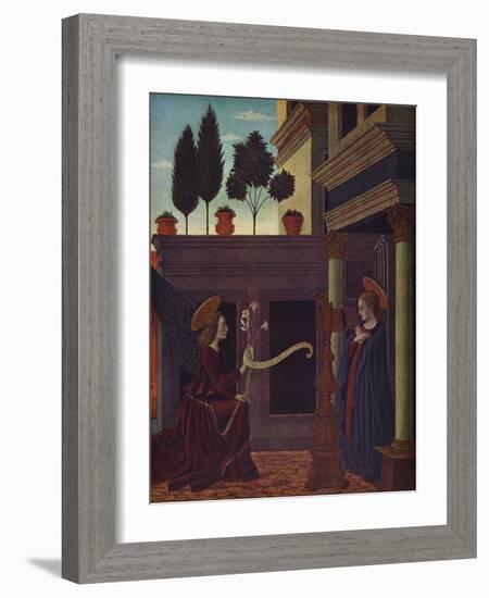 'The Annunciation', c1449-1454-Alesso Baldovinetti-Framed Giclee Print