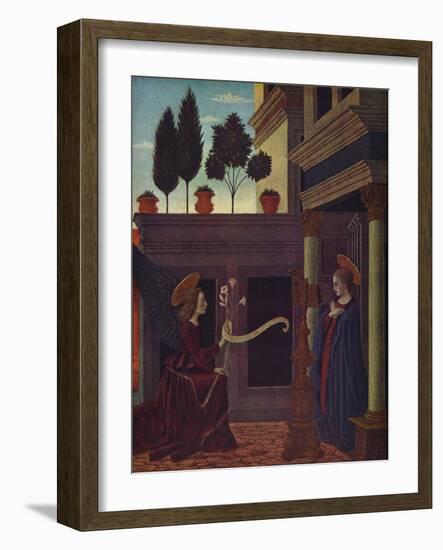 'The Annunciation', c1449-1454-Alesso Baldovinetti-Framed Giclee Print