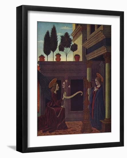 'The Annunciation', c1449-1454-Alesso Baldovinetti-Framed Giclee Print