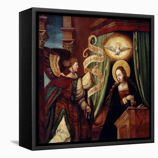 The Annunciation, C1520-null-Framed Premier Image Canvas