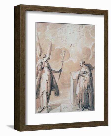 The Annunciation, C1530-1577-Hans Speeckaert-Framed Giclee Print