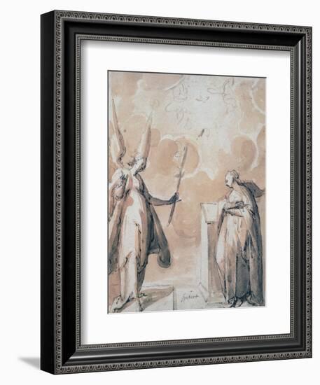 The Annunciation, C1530-1577-Hans Speeckaert-Framed Giclee Print