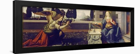 The Annunciation, Ca 1471-1472-Leonardo da Vinci-Framed Giclee Print