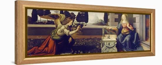 The Annunciation, Ca 1471-1472-Leonardo da Vinci-Framed Premier Image Canvas