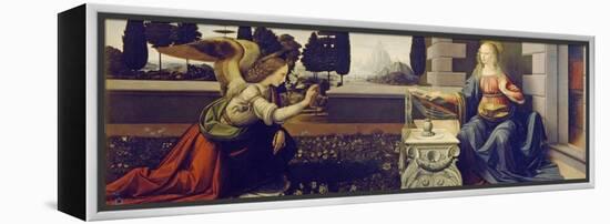 The Annunciation, Ca 1471-1472-Leonardo da Vinci-Framed Premier Image Canvas