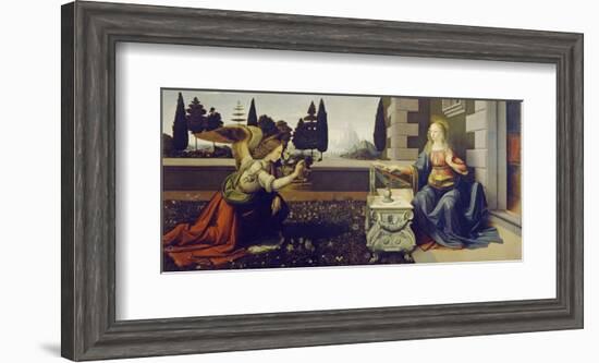 The Annunciation, ca. 1472-Leonardo Da Vinci-Framed Art Print