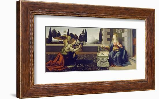 The Annunciation, ca. 1472-Leonardo Da Vinci-Framed Art Print