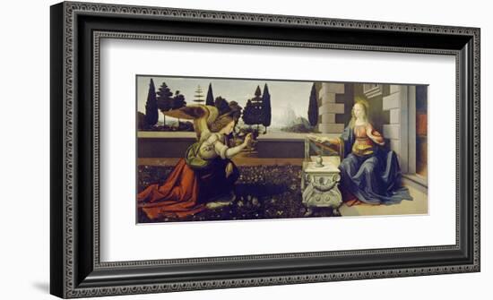 The Annunciation, ca. 1472-Leonardo Da Vinci-Framed Art Print