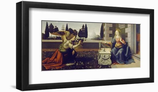 The Annunciation, ca. 1472-Leonardo Da Vinci-Framed Art Print