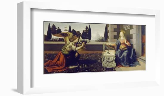 The Annunciation, ca. 1472-Leonardo Da Vinci-Framed Art Print