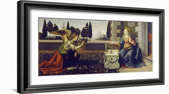 The Annunciation, ca. 1472-Leonardo Da Vinci-Framed Art Print