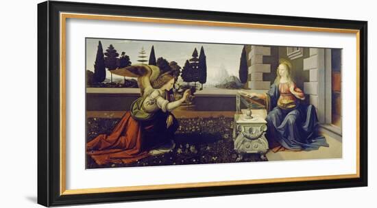 The Annunciation, ca. 1472-Leonardo Da Vinci-Framed Art Print