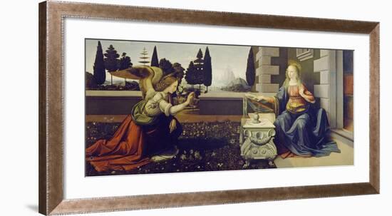 The Annunciation, ca. 1472-Leonardo Da Vinci-Framed Art Print