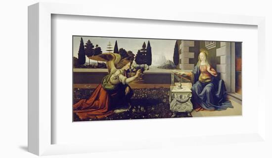 The Annunciation, ca. 1472-Leonardo Da Vinci-Framed Giclee Print