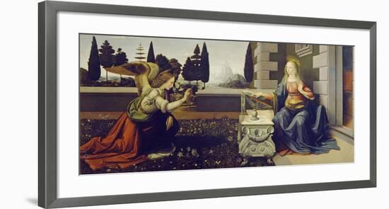 The Annunciation, ca. 1472-Leonardo Da Vinci-Framed Giclee Print